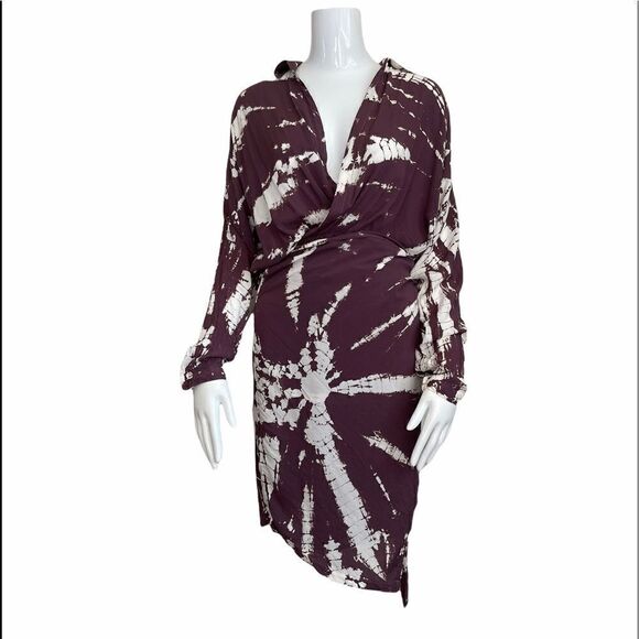 YOUNG FABULOUS & BROKE Raine Tie Dye Wrap Dress - Picture 6 of 15